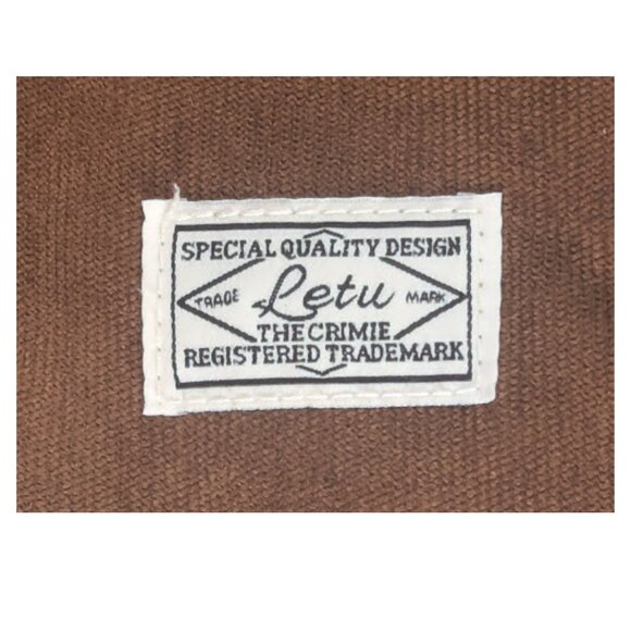 Letu Brown Corduroy Tote Crossbody Bag Shoulder Purse Y2K - Picture 3 of 7